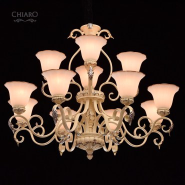 Люстра подвесная CHIARO 254019312 Версаче 12x60W E27